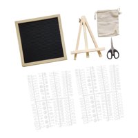 Bothyi - Tablero De Letras De Fieltro Clásico, Tablero De Mensajes Intercambiable Para Cumpleaños, Hotel, Oficina, Color Negro