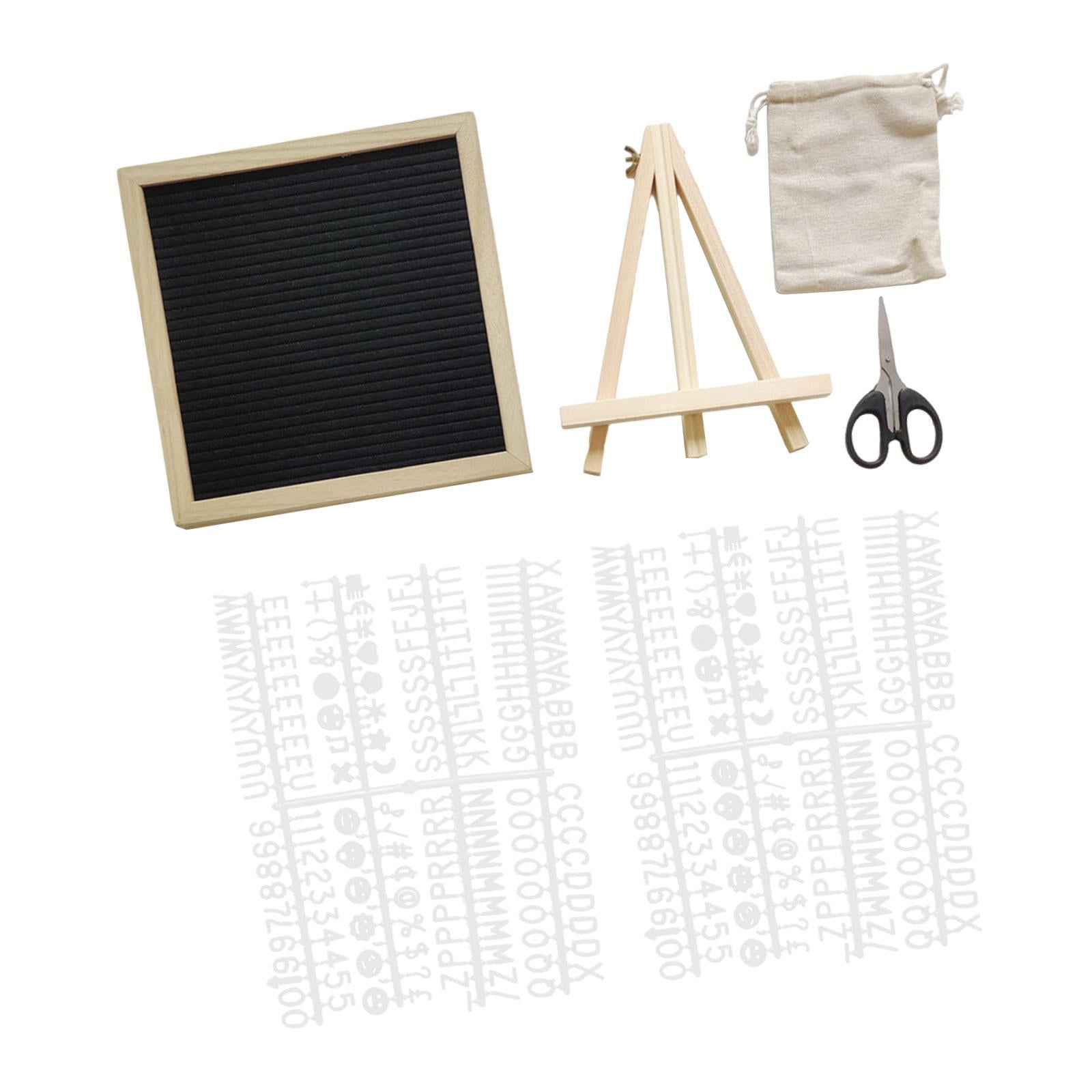 Bothyi - Tablero De Letras De Fieltro Clásico, Tablero De Mensajes Intercambiable Para Cumpleaños, Hotel, Oficina, Color Negro