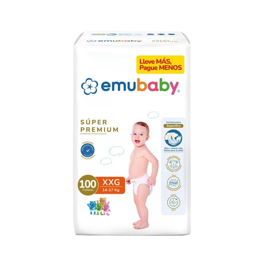 Pañales Emubaby Súper Premium Xxg