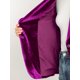 thumbnail image 5 of INSPIRE CHIC Blazer de Terciopelo para Mujer Color Sólido Cuello de Chal Una Botón Traje de Trabajo XS Violeta Púrpura, 5 of 6