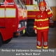 thumbnail image 5 of Disfraz de bombero para niños de Dress Up America con casco, 5 of 7
