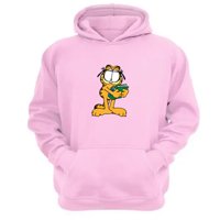 Genérico - Polerón Canguro Garfield Rosa Talla M Unisex