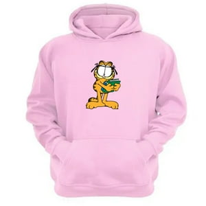 Genérico - Polerón Canguro Garfield Rosa Talla Xl Unisex