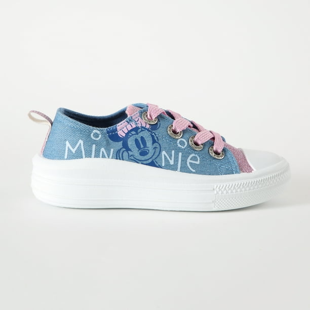 Zapatillas Lona Niña Feliz Minnie Celeste Disney