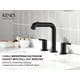 thumbnail image 2 of Grifo de baño KENES LJ-9058A-2 negro mate 20 cm, 2 of 9