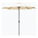 thumbnail image 1 of Quitasol Recto 2.7m Terraza Ajustable Plegable Rayos Uv Beige Lisa, 1 of 3