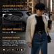 thumbnail image 3 of Gorro de invierno Comhats Newsboy en mezcla de lana para mujer, color negro, 3 of 7