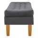 thumbnail image 3 of Banqueta Wood 2c Felpa 04 Gris, 3 of 4