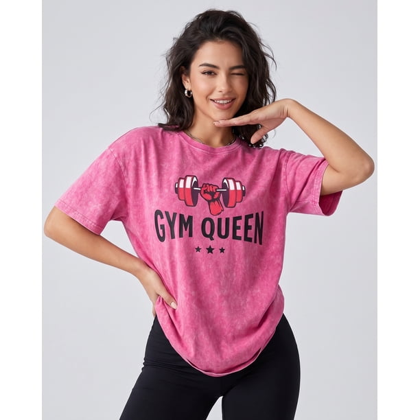 Polera Gym Queen Retro Training Soft Calidad - A366