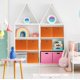thumbnail image 3 of Cubos plegables Storage Bins Simple Houseware de 11 pulgadas, color naranja, paquete de 6, 3 of 7