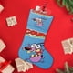 thumbnail image 4 of Coraje el Perro Cobarde Tema: Calcetines de Navidad, fino lino blanco para colgar en escaleras y chimenea, decoración navideña para el hogar, regalo de Navidad.54cm×38cm, 4 of 5