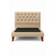 thumbnail image 3 of Cama Plaza y Media Beige Capitoné  + Colchon Mery Desing, 3 of 5