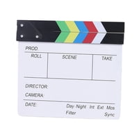 Magideal - Película Profesional Clapboard Clapper Board Film Slate Mini Accesorios Duraderos Madera De Borrado Para Video Cámara De Fondo Fotografía , Colorful Vistoso
