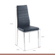 thumbnail image 5 of Comedor Mesa Eames 80cm redonda vidrio + 4 Sillas Dining Liana Acolchadas - Negras, 5 of 8
