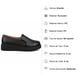 thumbnail image 5 of Mocasín Mujer Negro Plataforma Baja Ecocuero Cómodo 2524, 5 of 8