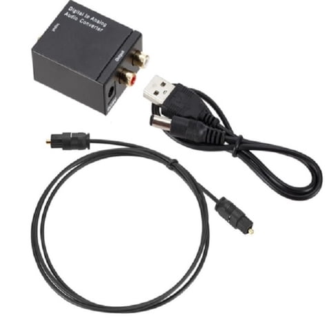 Impormaipu - Adaptador Optico A Rca Convertidor Audio Optico Con Cable Optico Para Tv Amplificador Conversor Rca A Optical