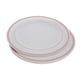 thumbnail image 3 of 6Pcs Platos De Plástico Desechables Vajilla Plato Redondo 7.5 Pulgadas Oro Rosa, 3 of 5