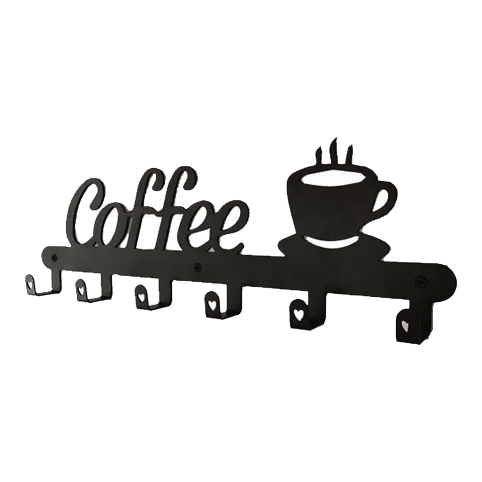 Bothyi - Soporte De Taza De Café Montado En La Pared Estante De Tazas De Té Multifunción Para Restaurante