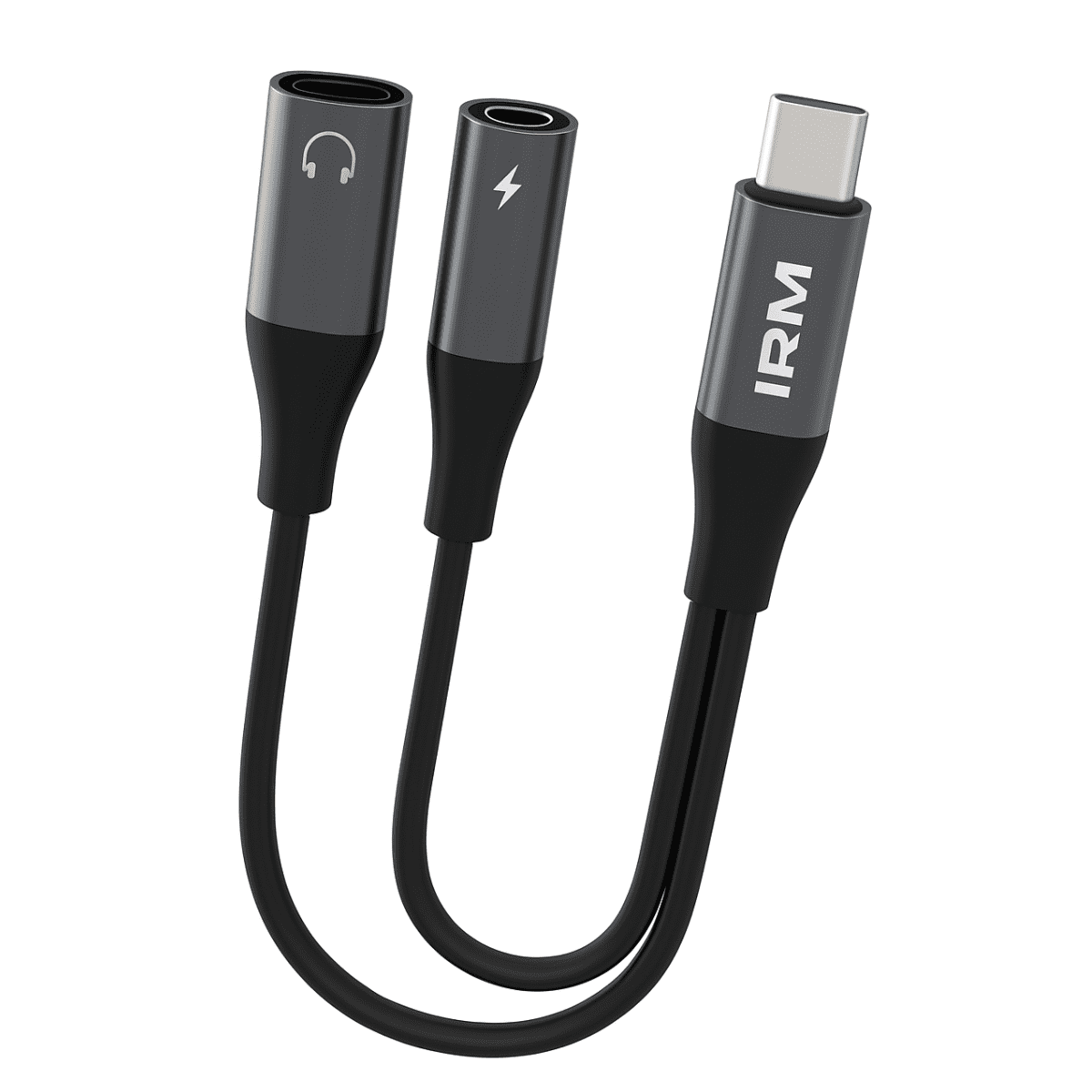 Irm - Adaptador Convertidor Audio Dual Usb-c A Auxiliar Y Usb-c