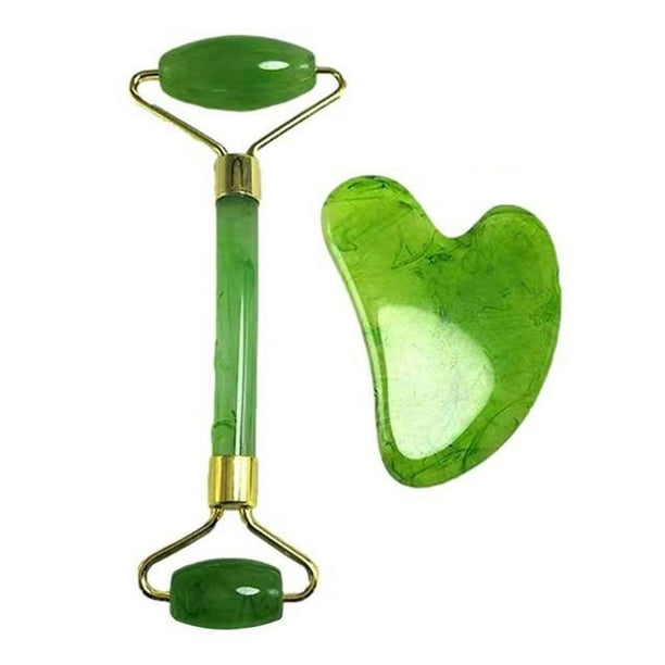 Pink Gua Sha Roller Beeswax Guasha Scraping Board Face Massager Beauty Non Jade Roller Massage Scraper Acupuncture Gua Sha Board