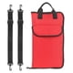 thumbnail image 4 of Bolsa para baquetas, bolsa gruesa de gran capacidad para baquetas, bolsa portátil colgante para baquetas, cepillos, mazos de hasta 12 pares , Rojo 24 palos Rojo puesto 24 palos, 4 of 5