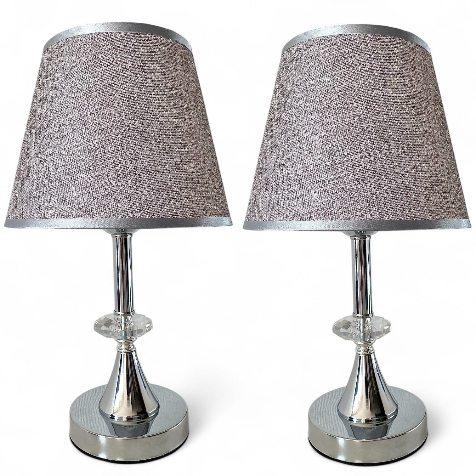 Genérica - Lámpara De Velador Living Mesa Decorativa Dormitorio Moderna Minimalista E27 Pack De 2