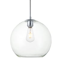 Lámpara Colgante Elegant Lighting Baxter Cromo Transparente 30 Cm