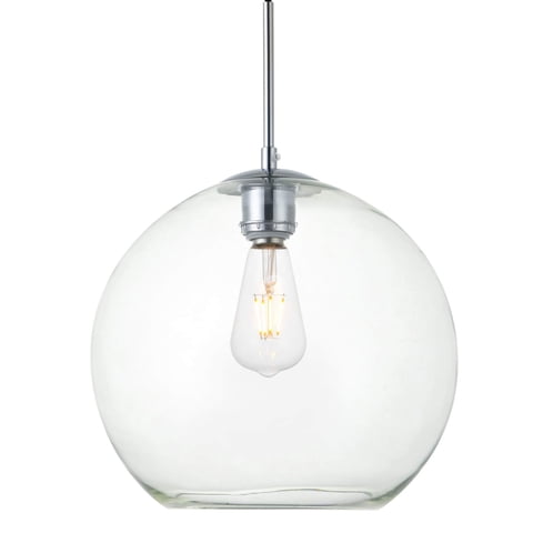 Lámpara Colgante Elegant Lighting Baxter Cromo Transparente 30 Cm