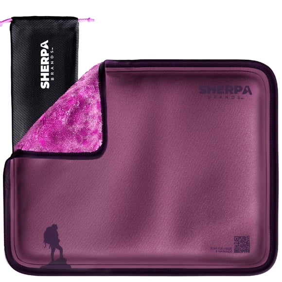 Paquetes de hielo Sherpa Therapy, grandes, reutilizables, color morado