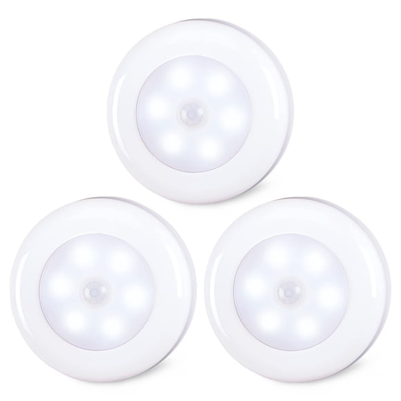 Luz LED con sensor de movimiento STAR-SPANGLED 7 cm, paquete de 3