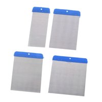 Magideal - Espátula De 4 Piezas, Cuchillo Y Raspador De Pintura, Aplicación De Espátula, Yeso, Cemento, Acero Inoxidable, Reparación De Paredes, Reparación De Pa E
