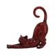 thumbnail image 3 of Estatuilla De Gato Creativa Estatuilla Decorativa De Estiramiento De Gato Decoración Para El Hogar Rojo, 3 of 5