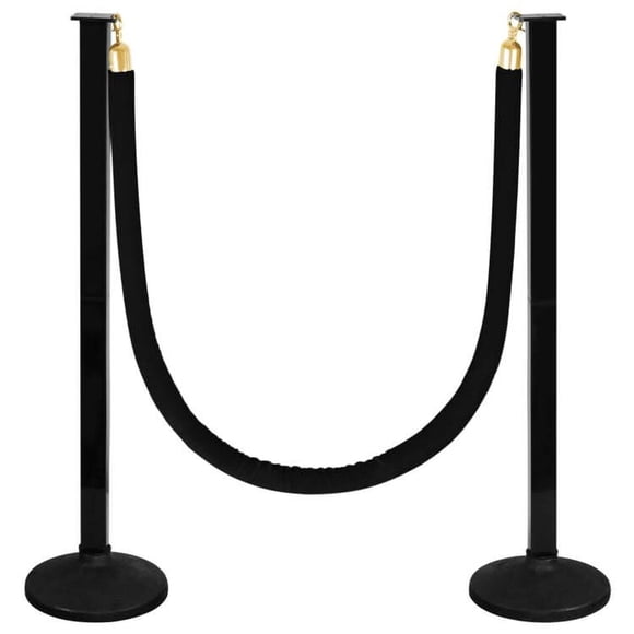 Postes Alytree Pack de 2 Ajustables de 19 a 35 Pulgadas con Cuerda de Terciopelo de 5 Pies