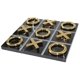 thumbnail image 1 of Juego de Mesa LuxLand Home Tres en Raya de Mármol Negro y Oro, 1 of 6