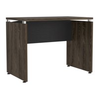 Fmfurniture - Escritorio 75X100X60 Cm Fm-007N Negro Y Café Oscuro