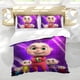 thumbnail image 5 of Bebés del Zoológico Conjunto de sábanas temático, trío de piezas, cómodo y amigable con la piel, diseño único, regalo de decoración para el hogar para familiares, amigos y fans,173cm *218cm, 5 of 6
