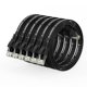thumbnail image 1 of Cable Ethernet CableGeeker Cat 6 de 0,5 m (paquete de 6), color negro, 1 of 9