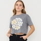 thumbnail image 3 of Polera Mujer Fun Manga Corta Crop Gris Acid Wash Corona, 3 of 5