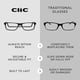 thumbnail image 4 of Gafas de lectura Clic Brooklyn S-M Jean Blue 2.00x, 4 of 7