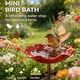 thumbnail image 4 of Estaca jardín flor metal hecha mano estación riego abejas baño pájaros 2 uds, 4 of 8