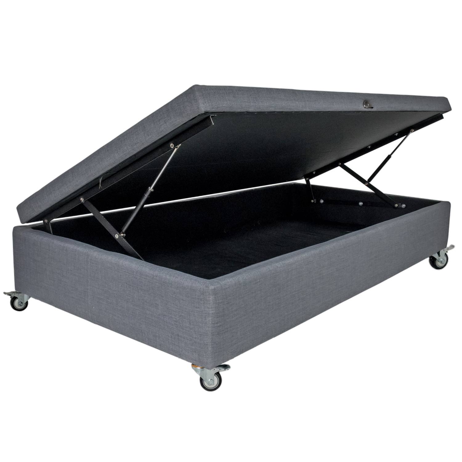 Bloccare - Base De Cama Baúl 1.5 Plaza Largo190 Cm Con Rueda Deluxe