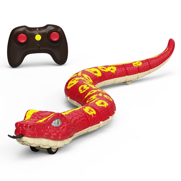 Serpiente Rc Pitón Roja Juguete A Control Remoto