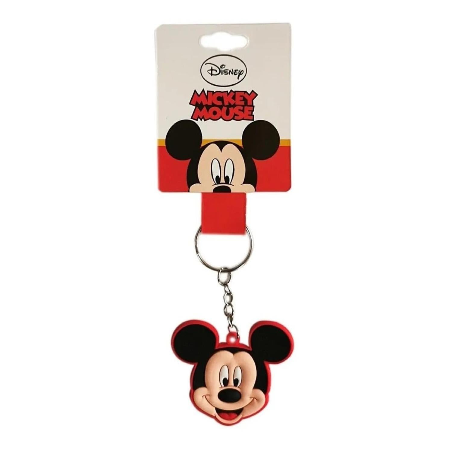 Llavero Mickey Mouse Disney Llavero De Goma Comercial Belsan Rojo