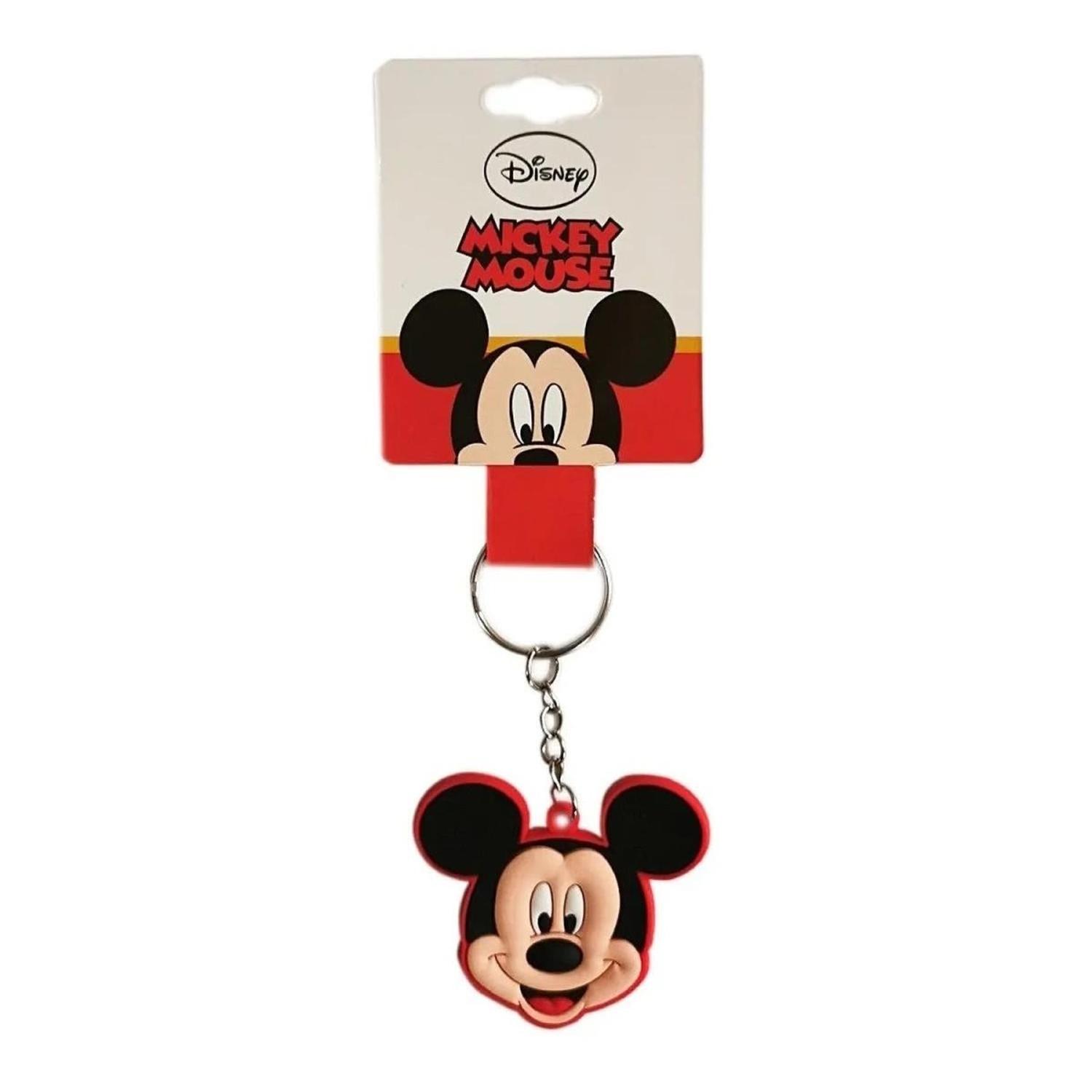 Llavero Mickey Mouse Disney Llavero De Goma Comercial Belsan Rojo