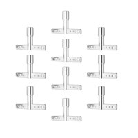 Bothyi - 10X Llave De Afinación De Tambor, Broca De Percusión, Hardware, Baterista, Regalo, Herramienta De Llaves De Tambor, Estilo T