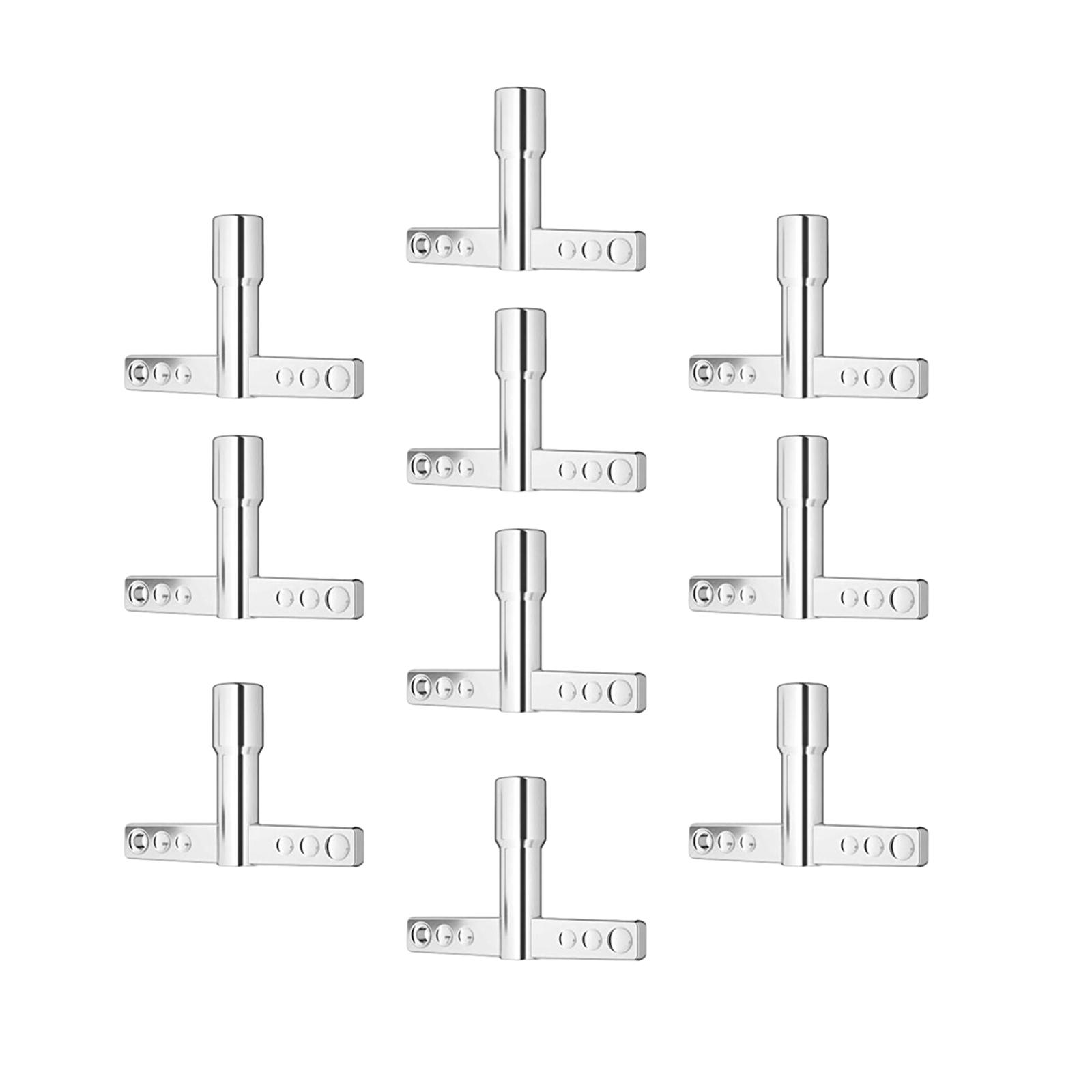 Bothyi - 10X Llave De Afinación De Tambor, Broca De Percusión, Hardware, Baterista, Regalo, Herramienta De Llaves De Tambor, Estilo T