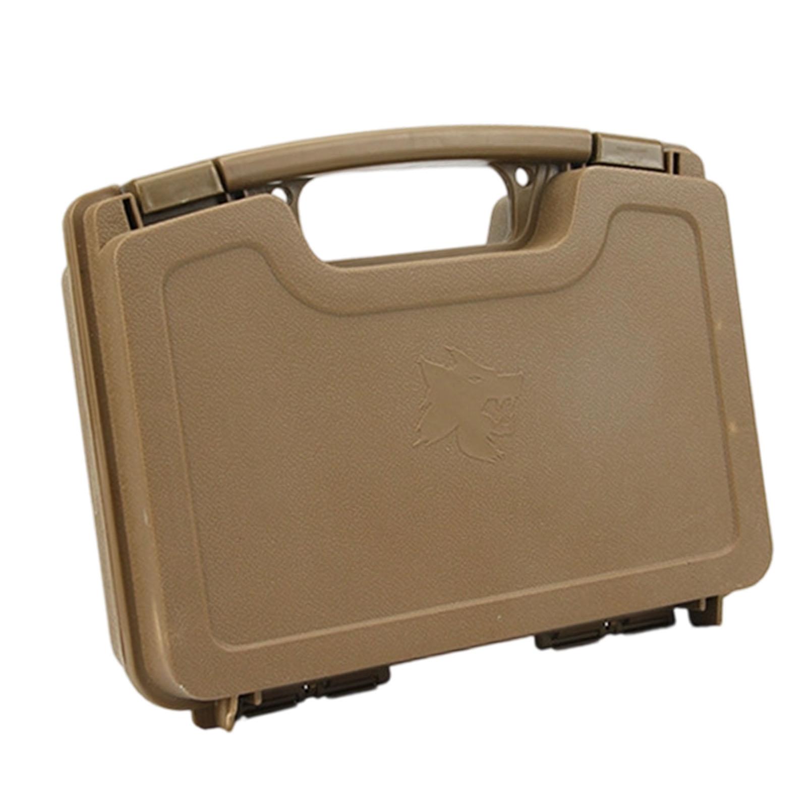 Magideal - Estuche De Herramientas De Ingeniería De Doble Cara Multiusos Con Asa, Estuche De Almacenamiento De Herramientas Para Exteriores Para Tuercas, Cuentas Color Arena