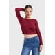 thumbnail image 1 of Polera Mujer Recogido Lateral Burdeo, 1 of 4