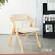 thumbnail image 2 of Silla Betlahem de madera plegable acolchada - Beige, 2 of 4