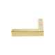 thumbnail image 2 of 4pcs Dresser piernas piernas de muebles de metal 1 pulgada / 25 mm de altura para piezas de repuesto de la mesa del sofá del gabinete, con tornillos de montaje, oro mate, 2 of 3